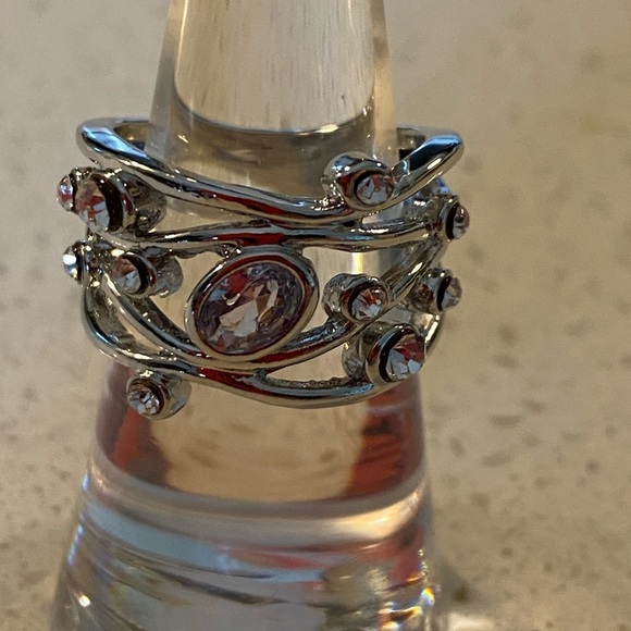 stunning sterling silver over copper ring with zicron Stones a… - Picture 6 of 15